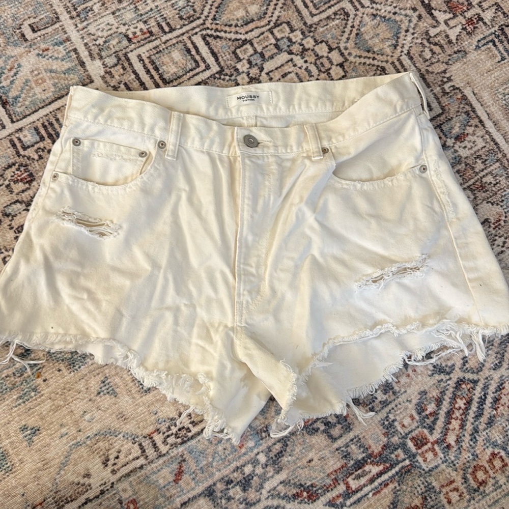 Moussy Vintage High Rise Denim shorts